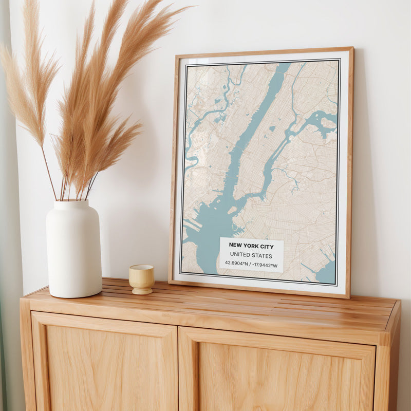 Personalised New York City Map Print - new-york-explorer